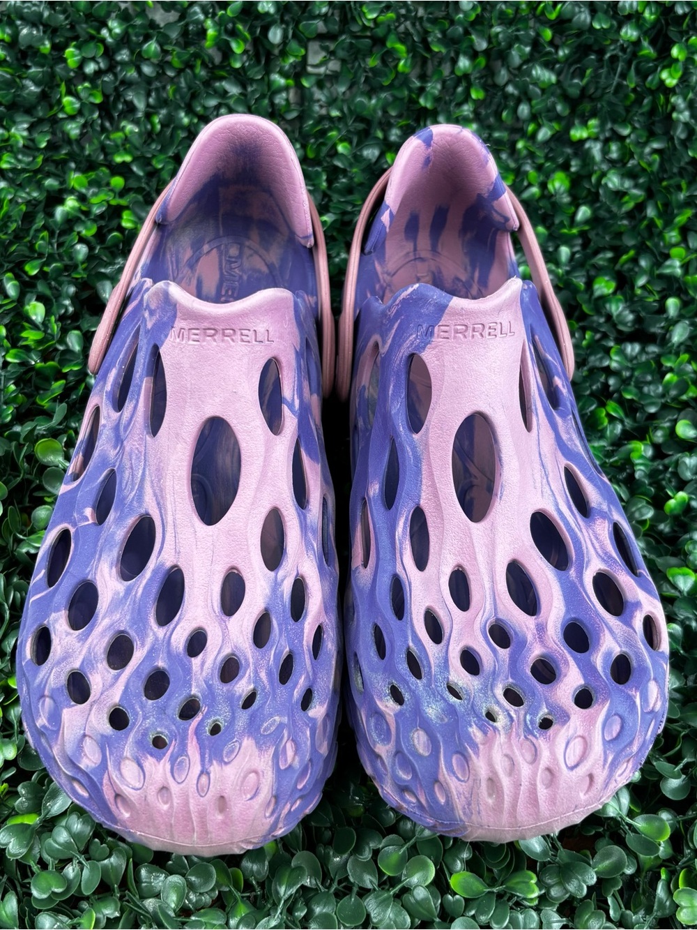 Merrell Women's Pink and Purple Foam Clog Mule Size 10 Woman